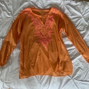 Beautiful embroidered summer blouse/tunic size small